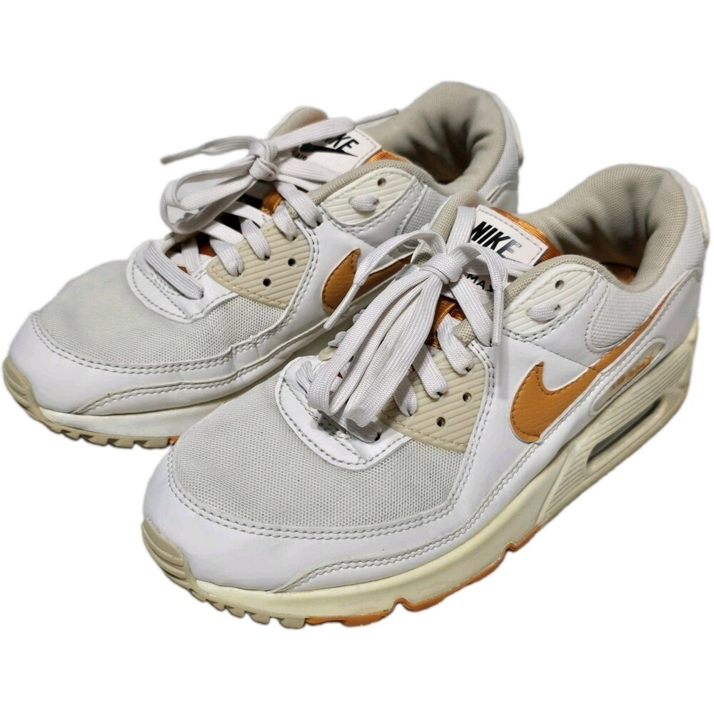 Nike Air Max 90 SE Phantom Women's Sz 9.5 Sneakers Light Curry DQ8593-001 Shoes